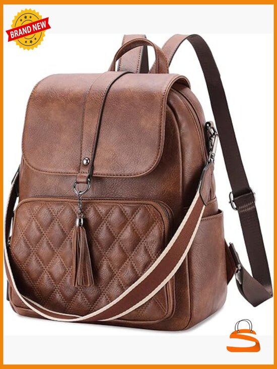 Anti-Theft Convertible Backpack Purse PU Leather Travel Work Bag main image 6
